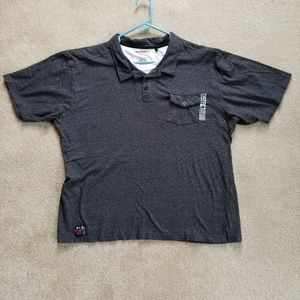 DOGHOUSE Men Size XXL black/ white shirt Slim Fit